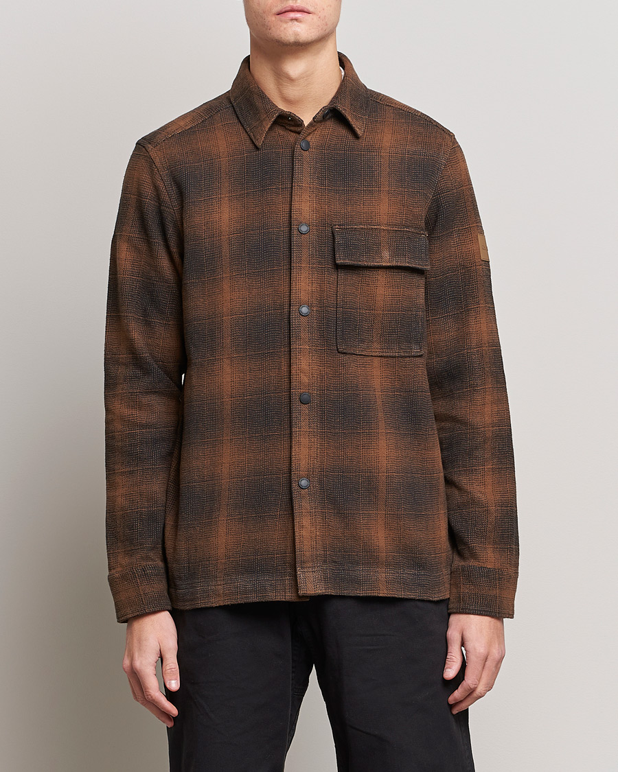 Herre | Skjorter | Calvin Klein | Blurred Checked Overshirt Chester Brown