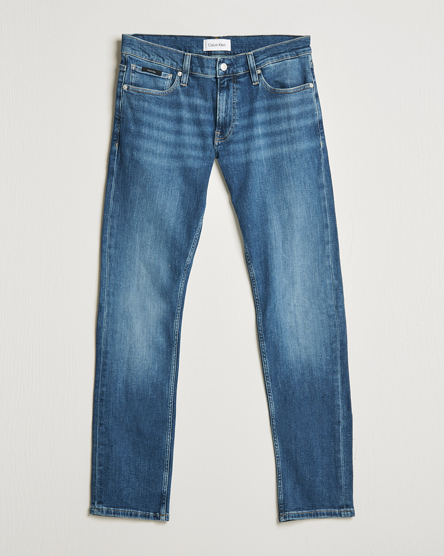 Herre |  | Calvin Klein | Slim Lewis Stretch Jeans Medium Blue