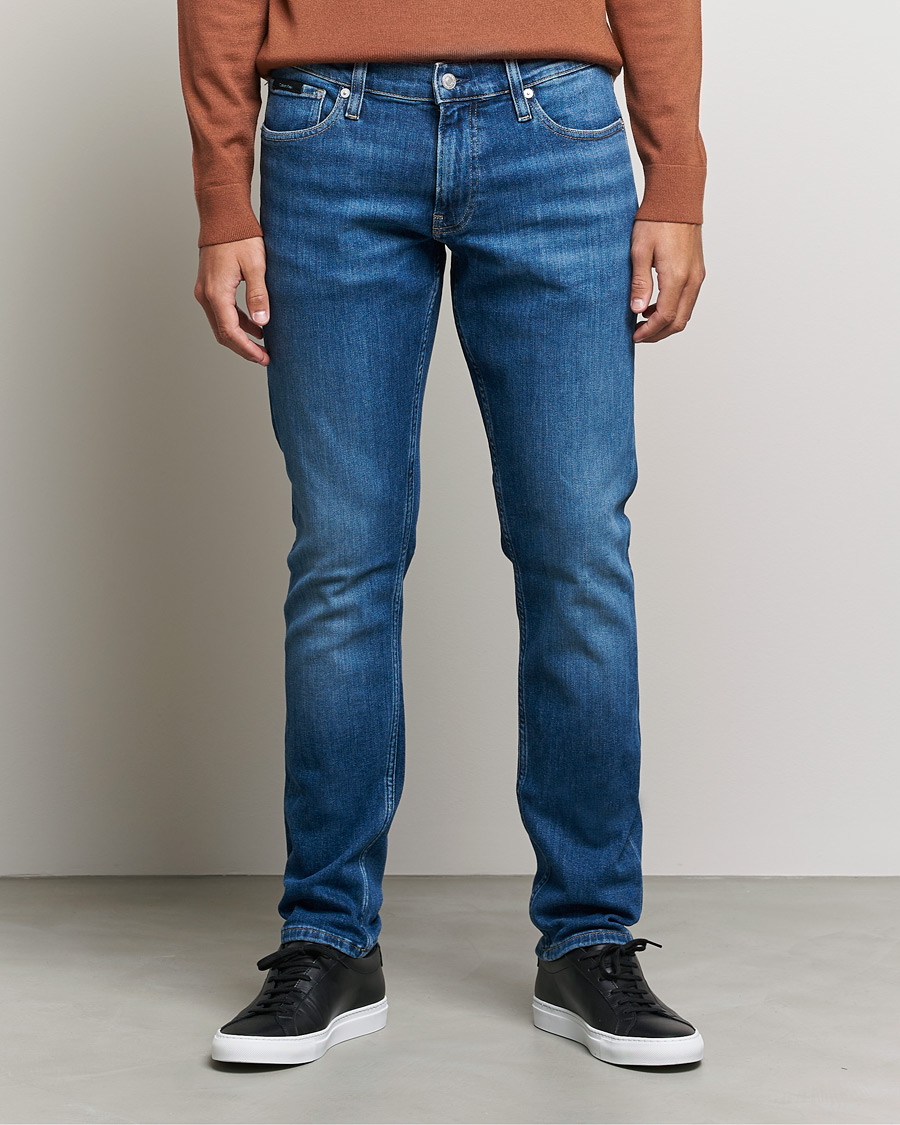 Herre | Calvin Klein | Calvin Klein | Slim Lewis Stretch Jeans Medium Blue