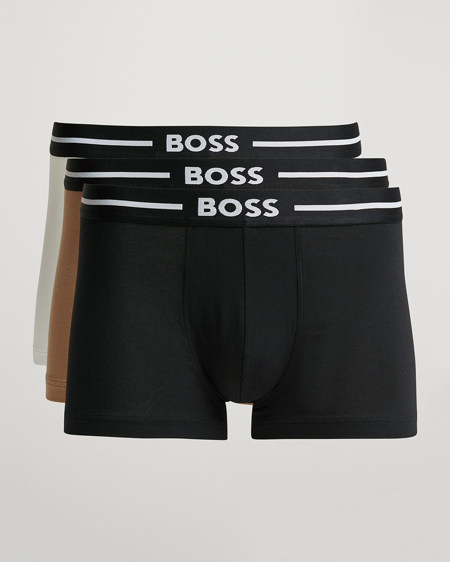 Herre | Undertøy | BOSS BLACK | BOSS 3-Pack Boxer Trunk Beige/White/Black