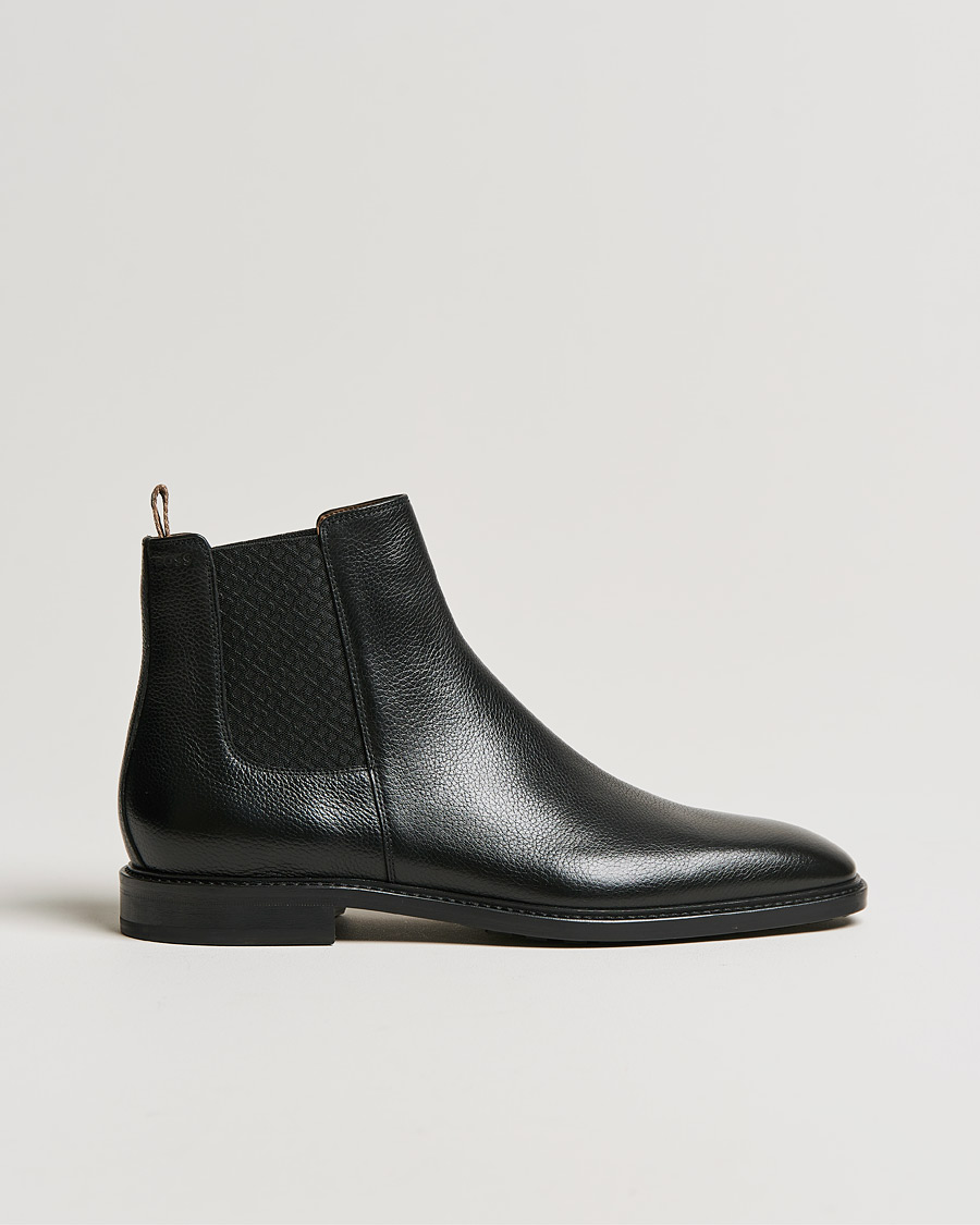 Herre |  | BOSS | Lisbon Leather Chelsea Boots Black