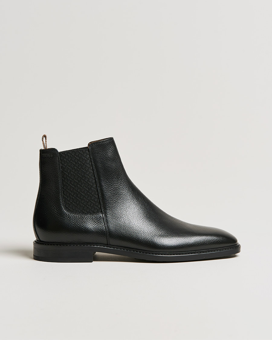 Herre | BOSS Lisbon Leather Chelsea Boots Black | BOSS BLACK | BOSS Lisbon Leather Chelsea Boots Black