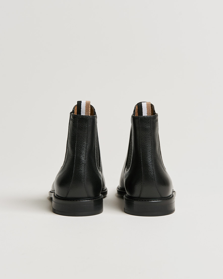 Herre | BOSS Lisbon Leather Chelsea Boots Black | BOSS BLACK | BOSS Lisbon Leather Chelsea Boots Black