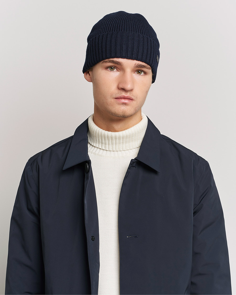 Herre | BOSS Fati Beanie Dark Blue | BOSS BLACK | BOSS Fati Beanie Dark Blue
