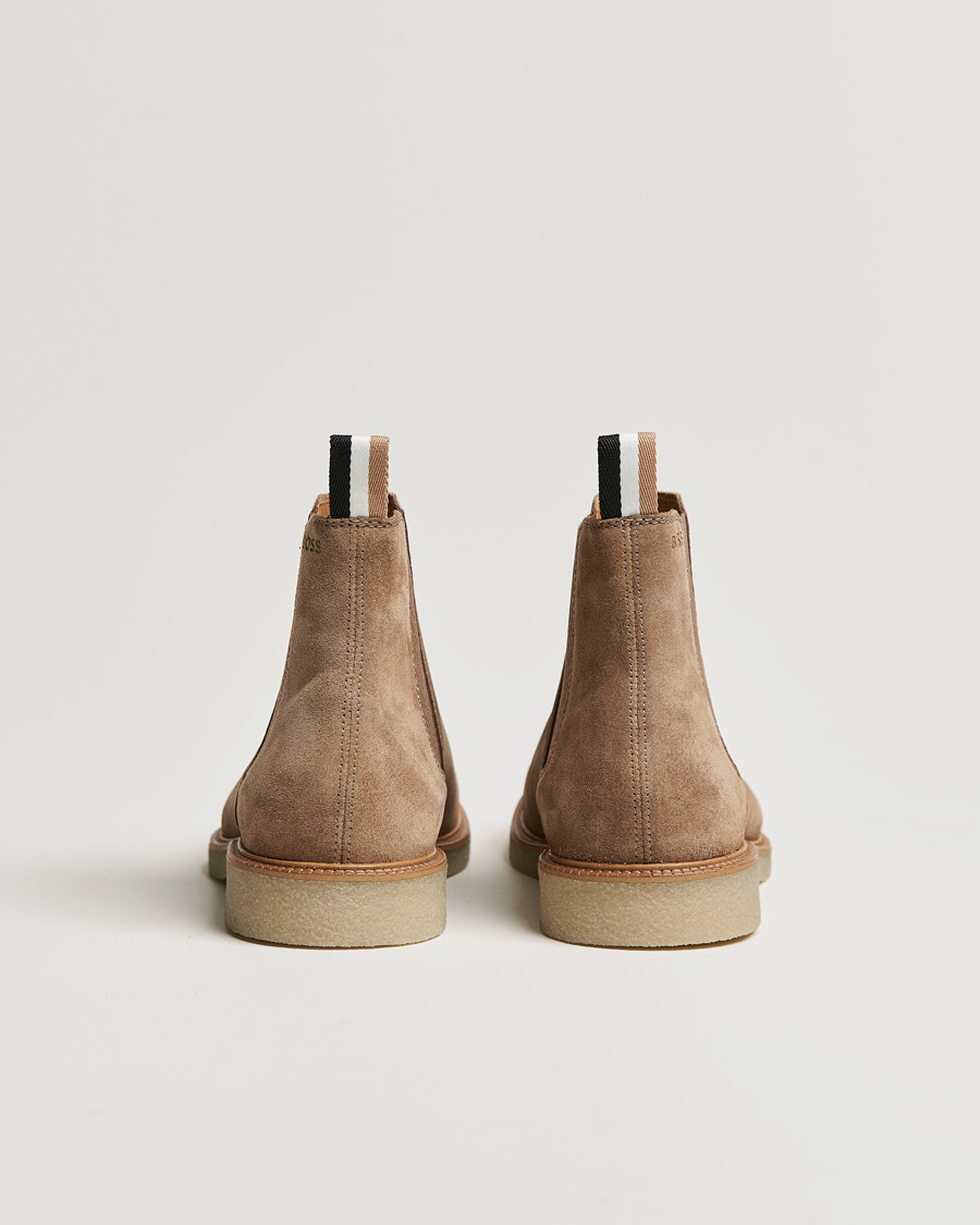 Herre | BOSS Tunley Suede Chelsea Boots Light Beige | BOSS BLACK | BOSS Tunley Suede Chelsea Boots Light Beige