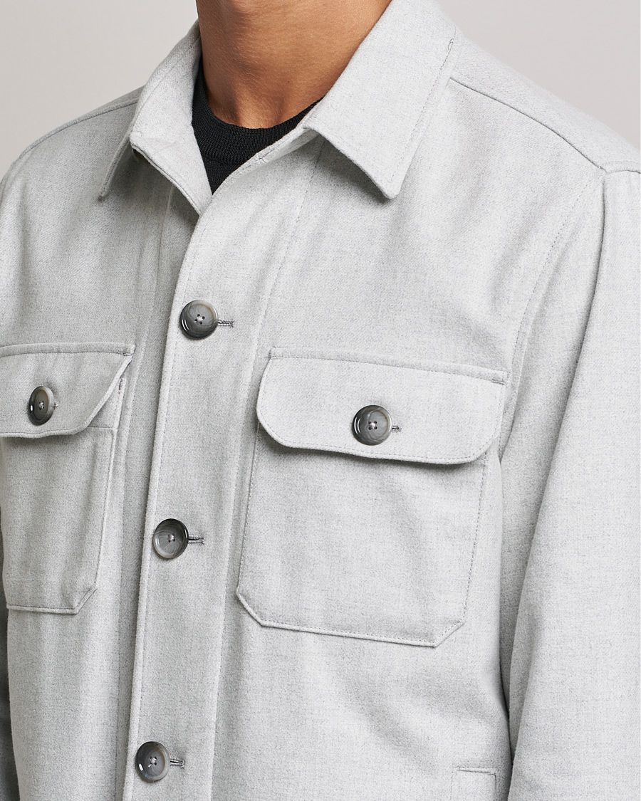Herre | Skjorter | BOSS BLACK | Carper Overshirt Open Grey