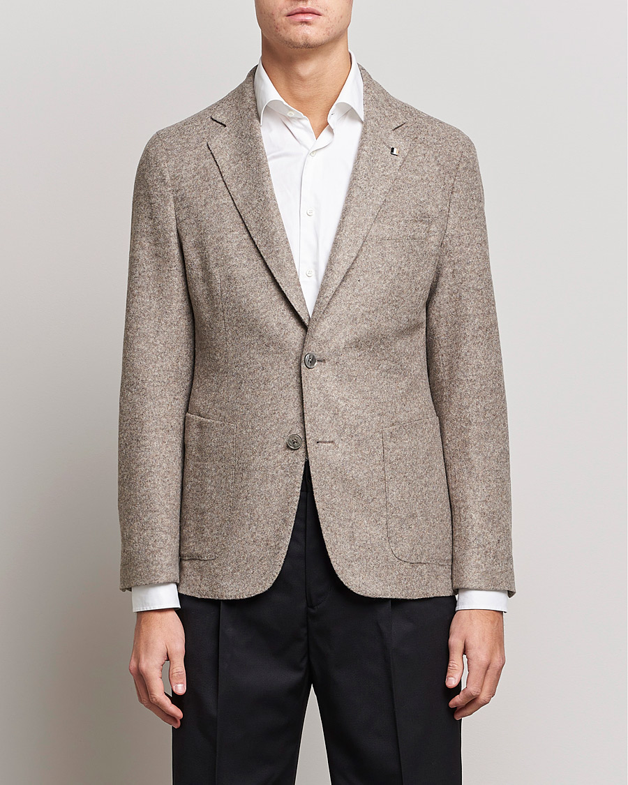 Herre | Dressjakker | BOSS BLACK | BOSS Hanry Wool Patch Pocket Blazer Medium Beige
