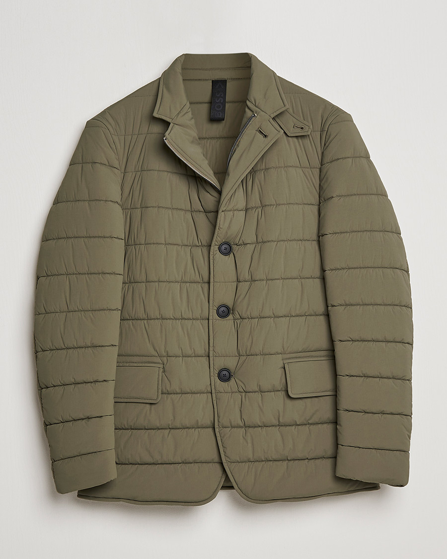 Herre | Jakker | BOSS BLACK | BOSS Hanry Padded Blazer Jacket Open Green