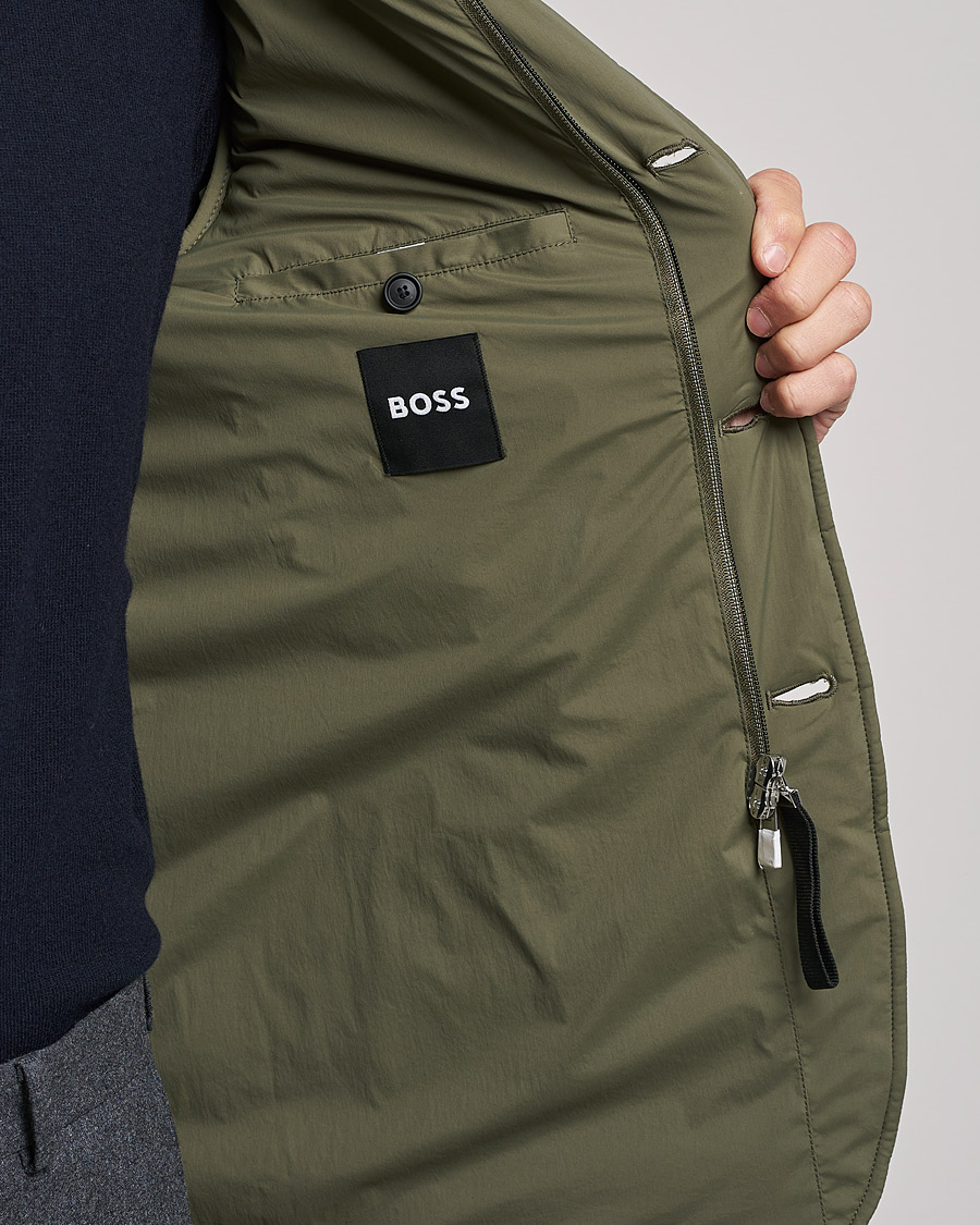 Herre | Jakker | BOSS BLACK | BOSS Hanry Padded Blazer Jacket Open Green