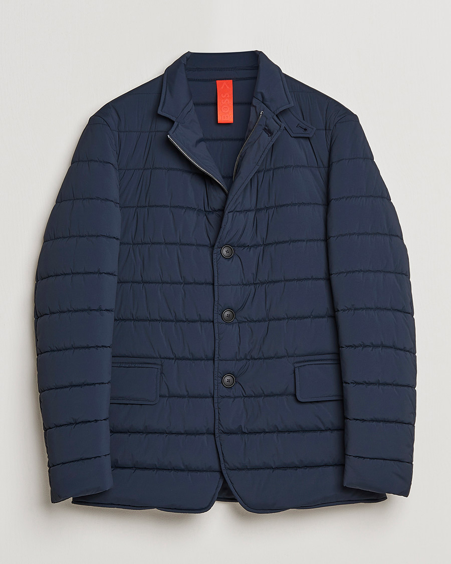 Herre | Jakker | BOSS BLACK | Hanry Padded Blazer Jacket Dark Blue