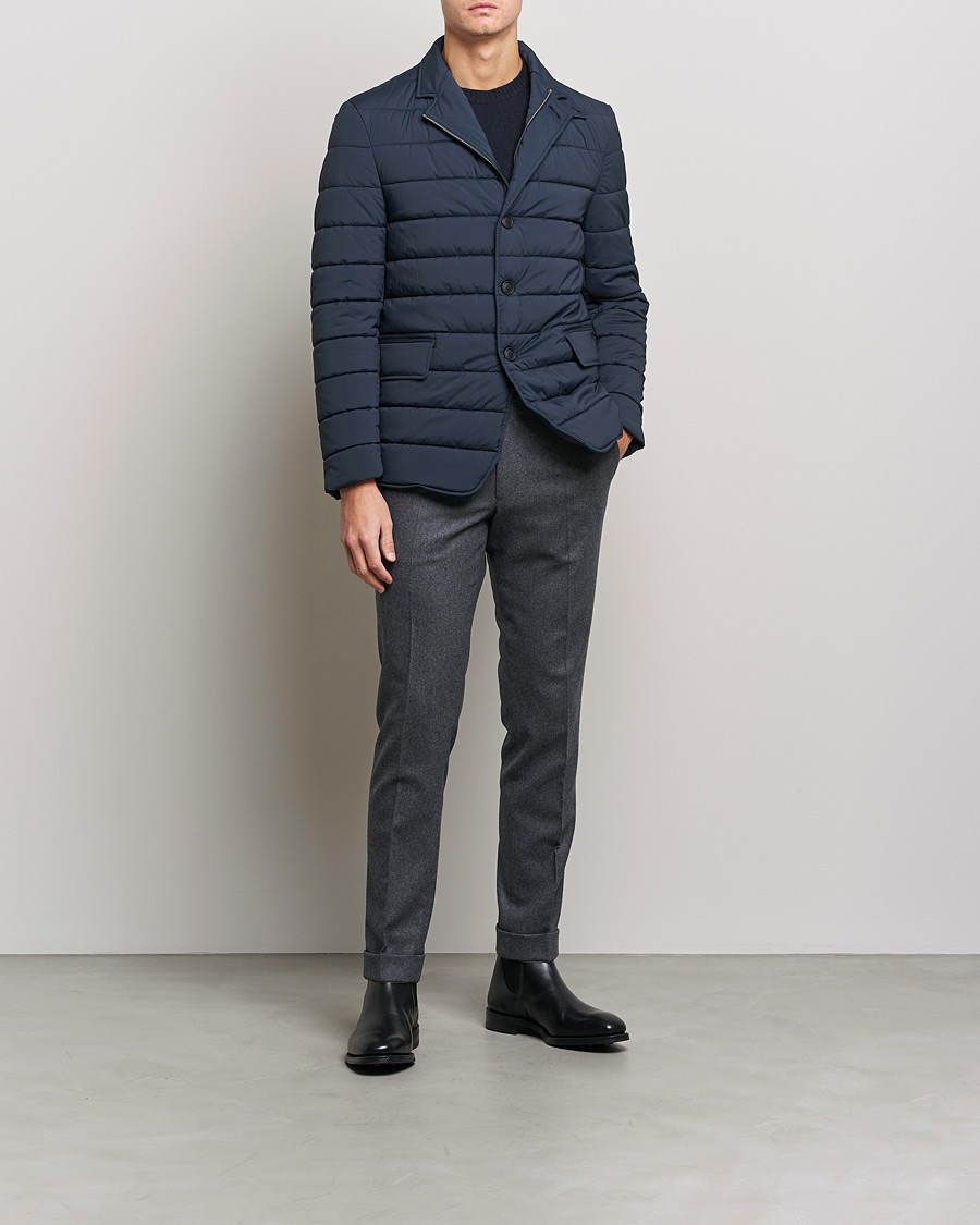 Herre | Jakker | BOSS BLACK | Hanry Padded Blazer Jacket Dark Blue