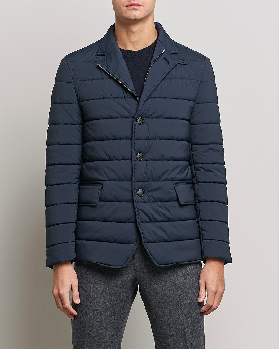Herre | Jakker | BOSS BLACK | Hanry Padded Blazer Jacket Dark Blue