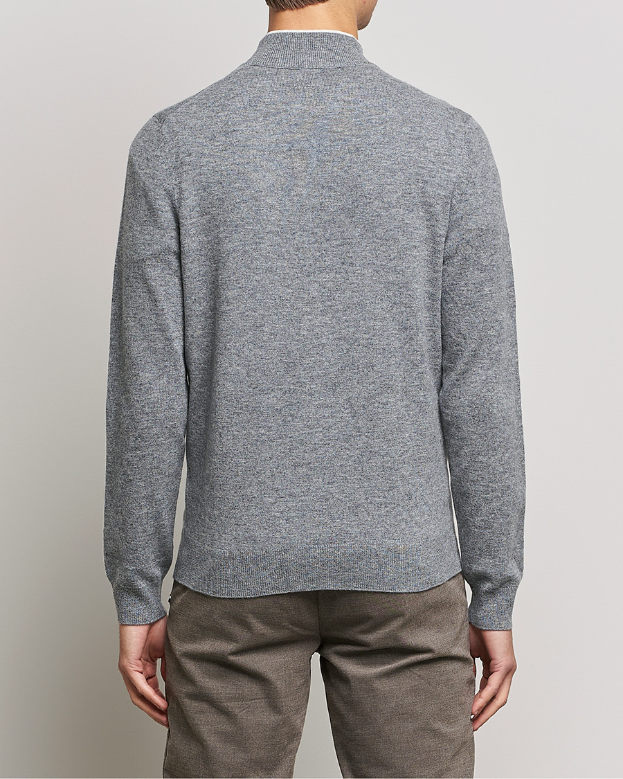 Herre | Gensere | BOSS BLACK | Barlo Lambswool Half Zip Silver