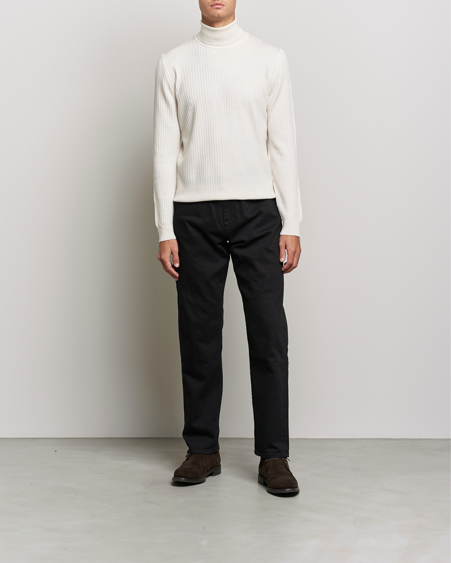Herre | Gensere | BOSS BLACK | Lanerio Chunky Structured Polo Open White