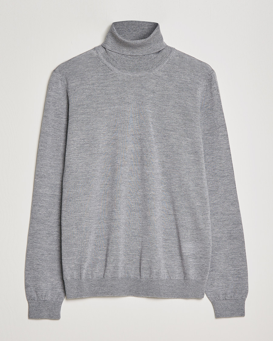 Herre | Gensere | BOSS BLACK | Musso Merino Polo Silver