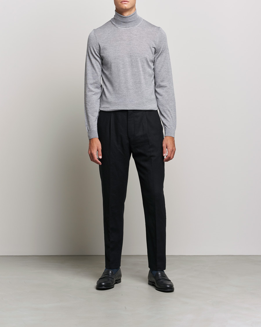 Herre | Gensere | BOSS BLACK | Musso Merino Polo Silver
