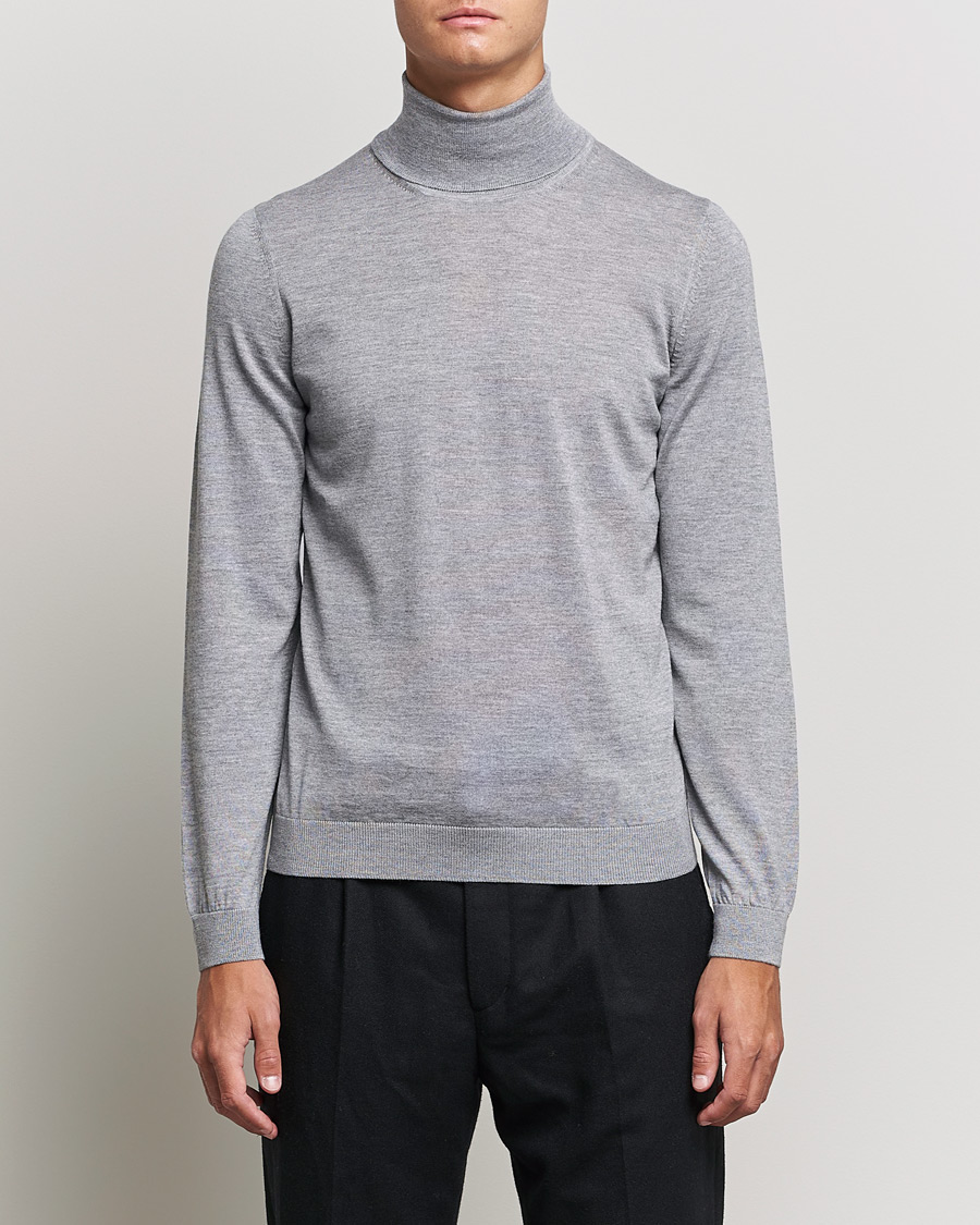 Herre | Gensere | BOSS BLACK | Musso Merino Polo Silver