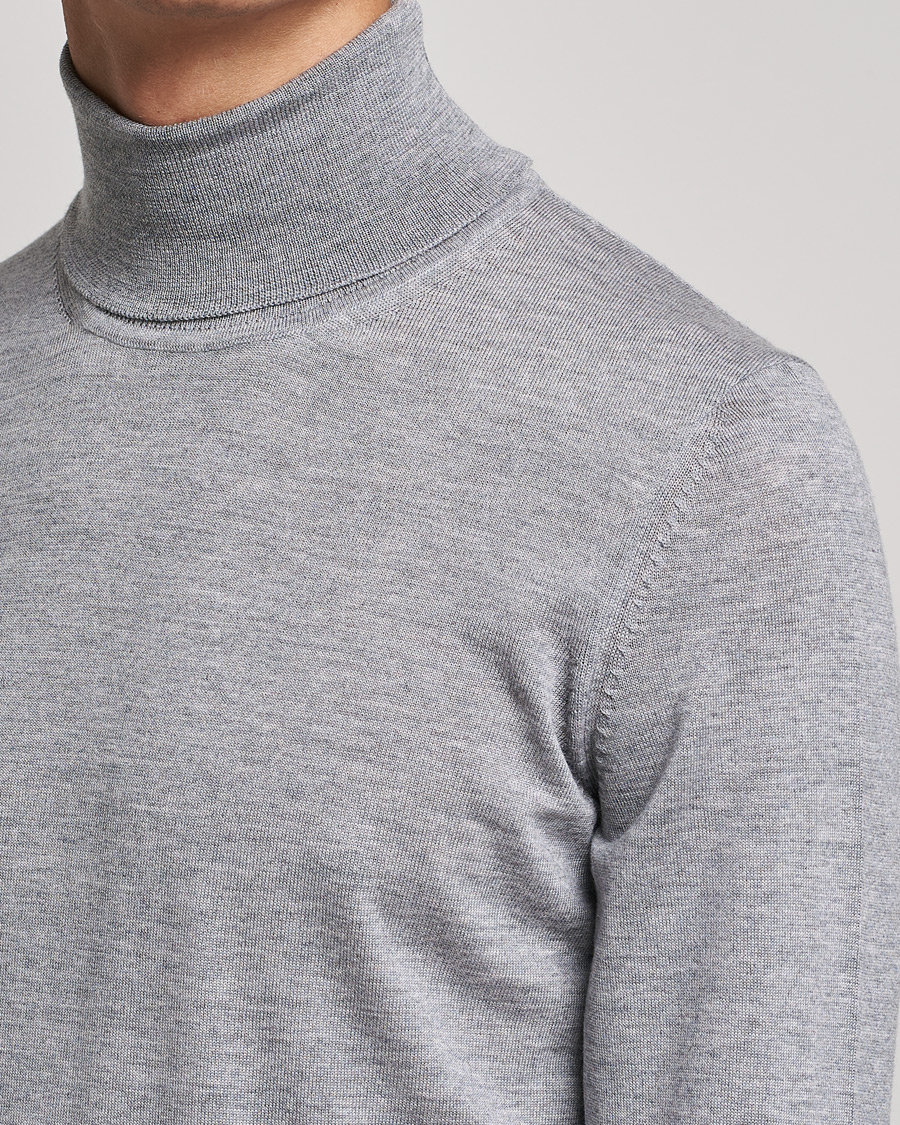 Herre | Gensere | BOSS BLACK | Musso Merino Polo Silver