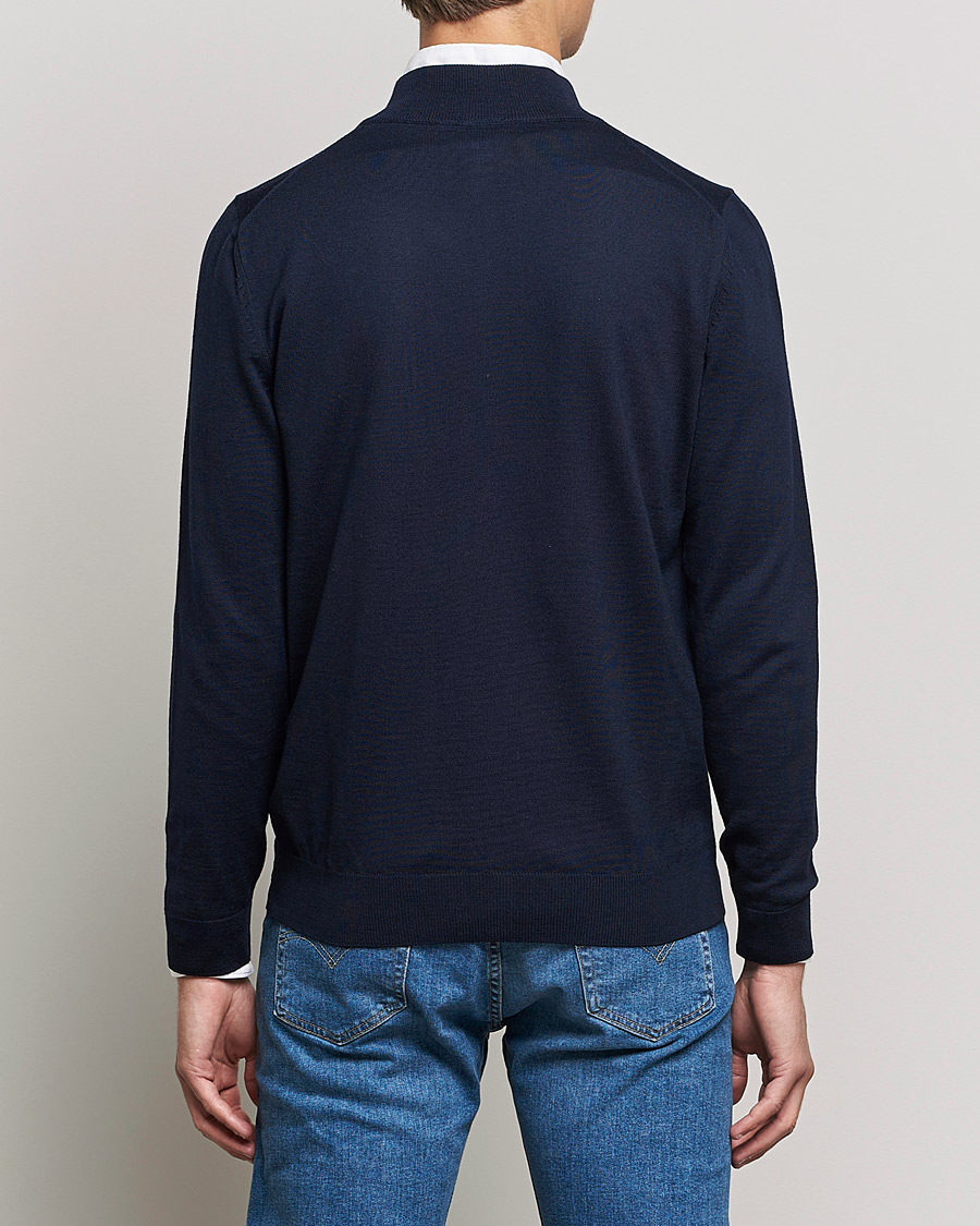 Herre | Gensere | BOSS | Balonso Full Zip Sweater Dark Blue