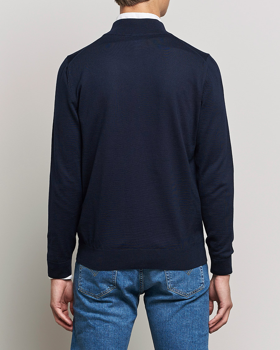 Herre | Gensere | BOSS BLACK | Balonso Full Zip Sweater Dark Blue