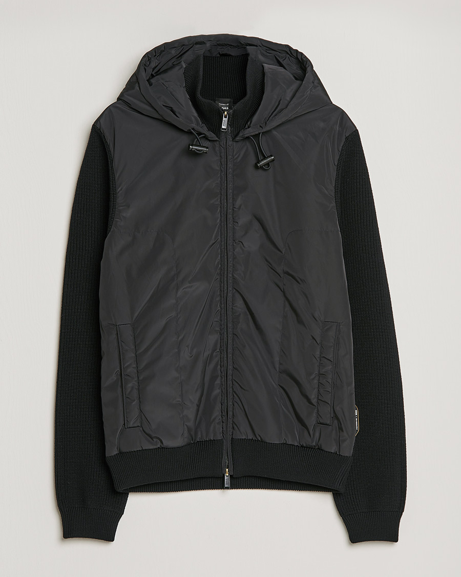 Herre | Gensere | BOSS BLACK | BOSS Lifo Hybrid Hooded Full Zip Black