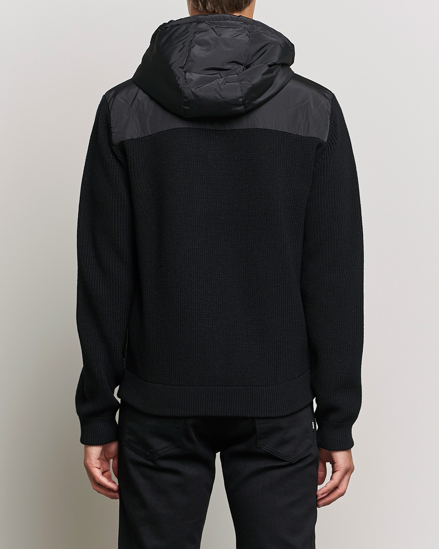 Herre | Gensere | BOSS BLACK | BOSS Lifo Hybrid Hooded Full Zip Black
