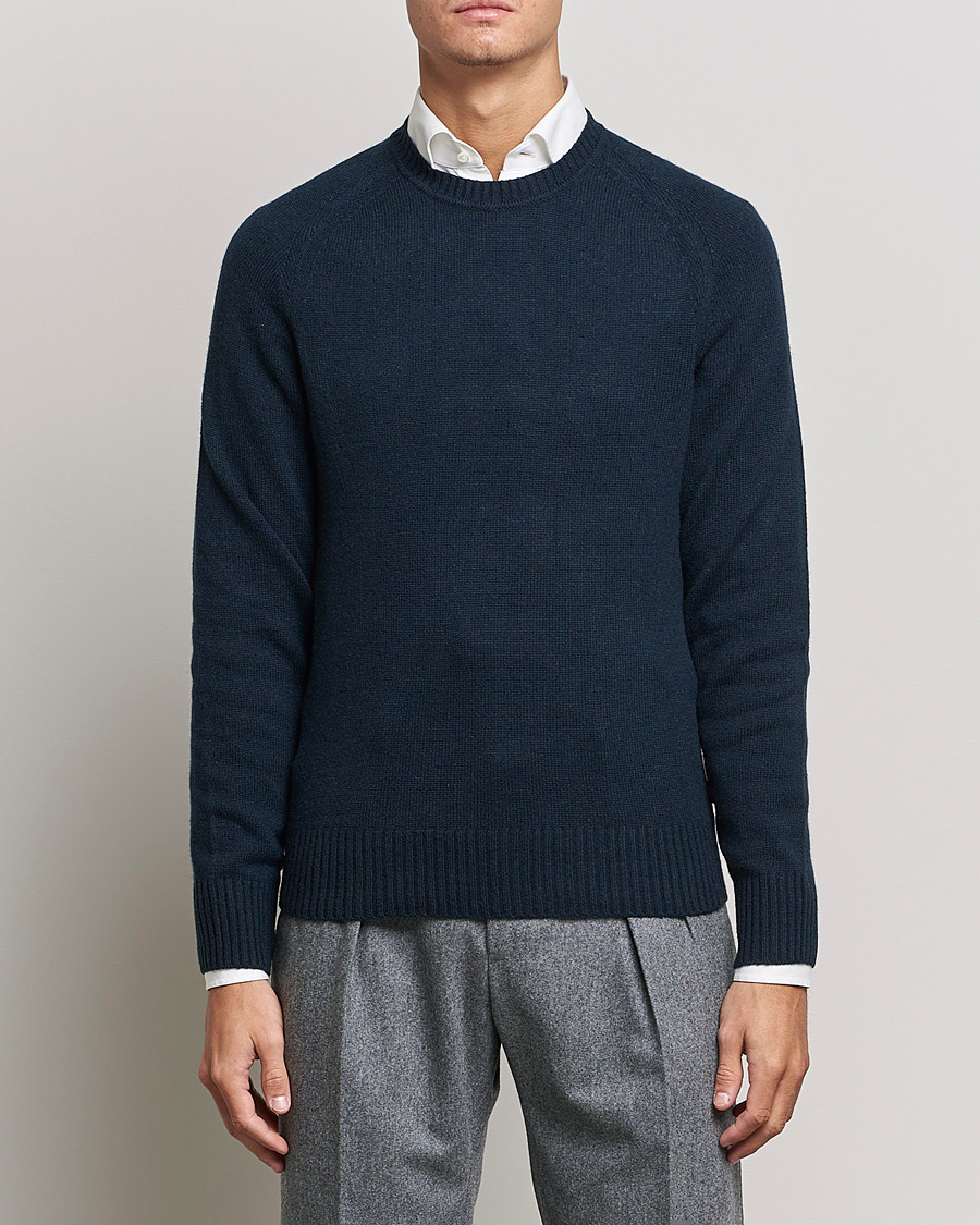 Herre |  | BOSS | Lolive Knitted Sweater Dark Blue