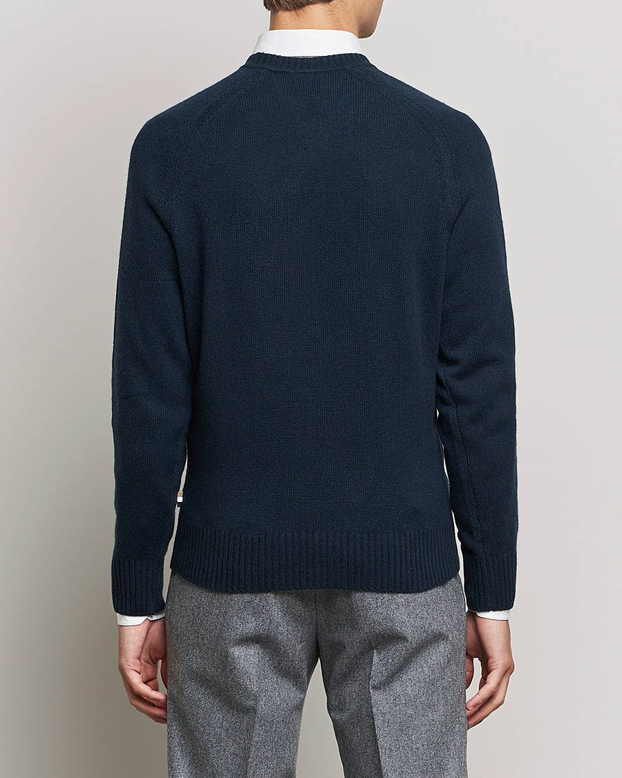 Herre | Gensere | BOSS BLACK | BOSS Lolive Knitted Sweater Dark Blue