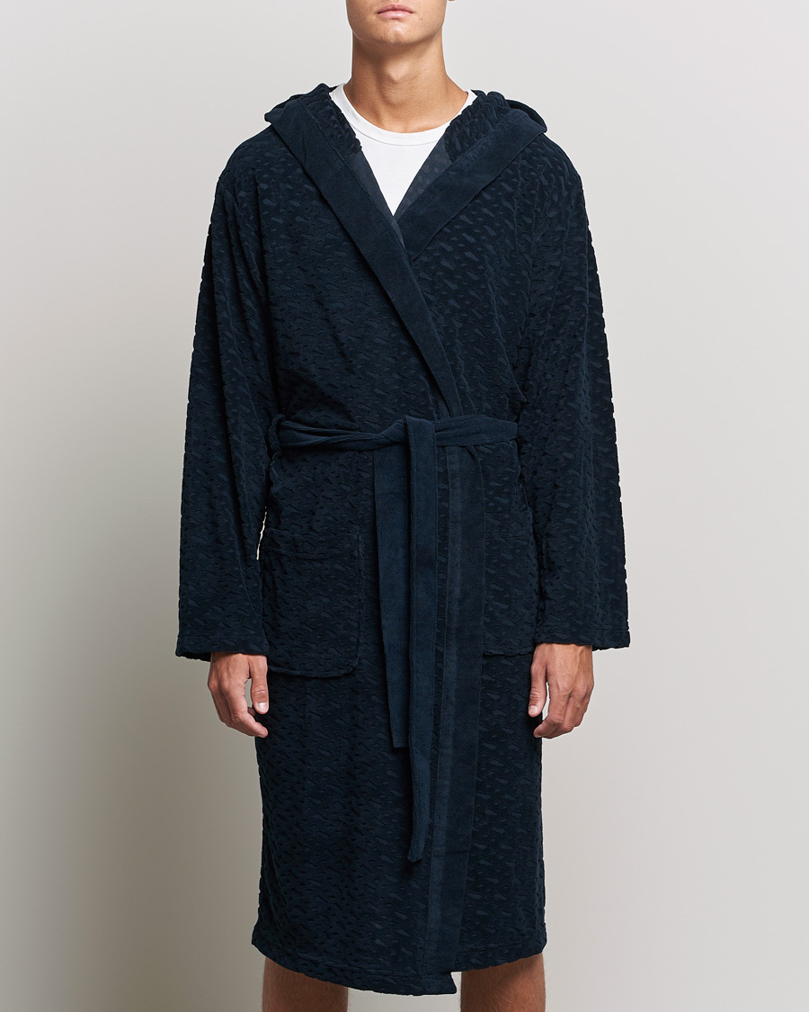 Herre | Pyjamaser og badekåper | BOSS | Terry Robe Dark Blue