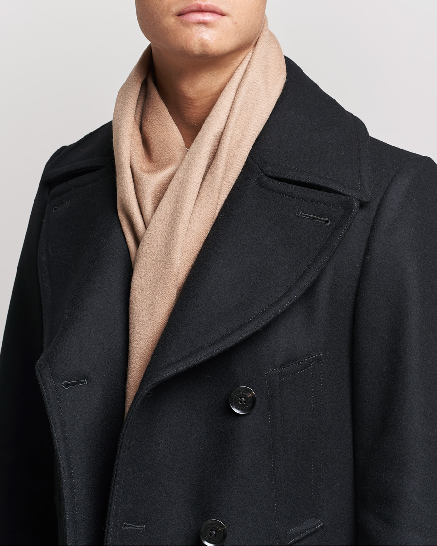 Herre | BOSS Scottas Cashmere Scarf Medium Beige | BOSS BLACK | BOSS Scottas Cashmere Scarf Medium Beige
