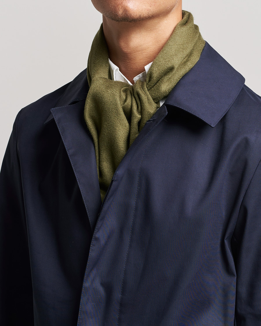 Herre | | BOSS | Scottas Cashmere Scarf Open Green
