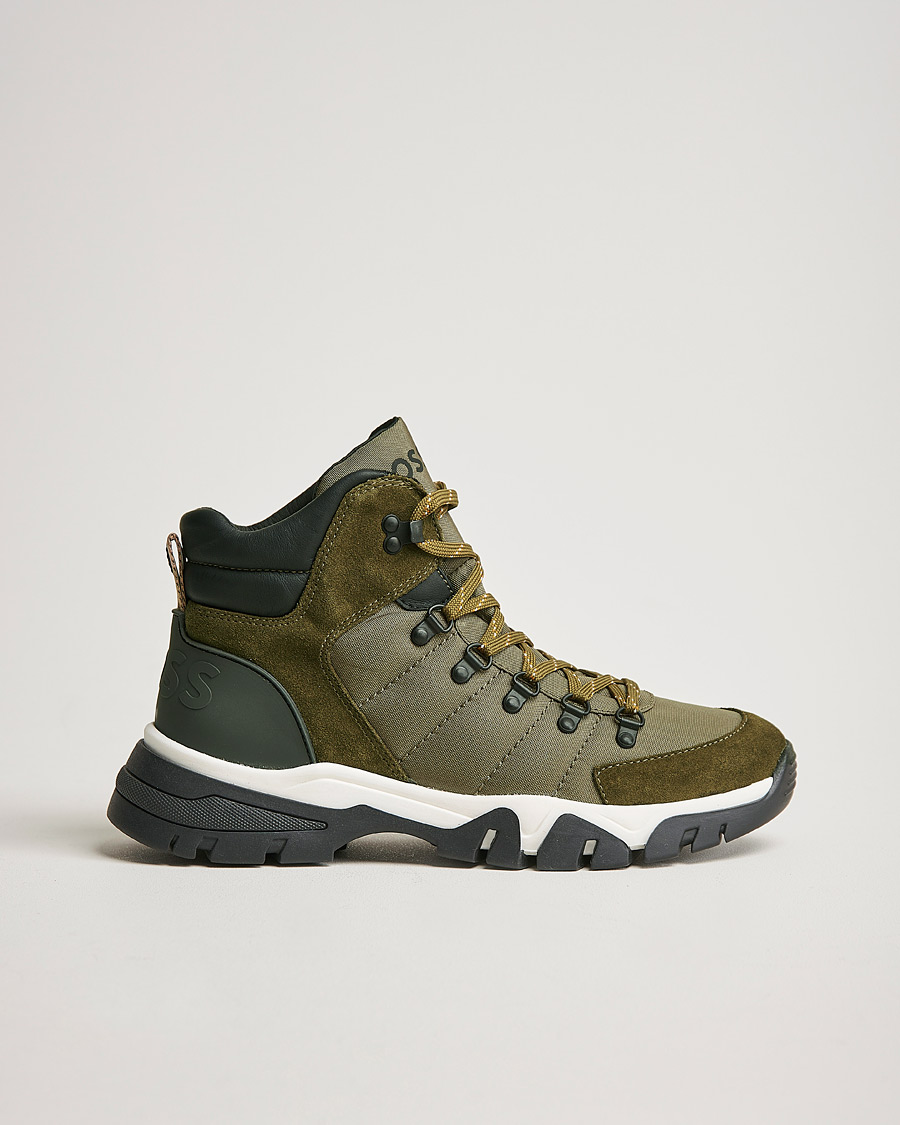 Herre | Chester Hiking Boot Dark Green | BOSS BLACK | Chester Hiking Boot Dark Green