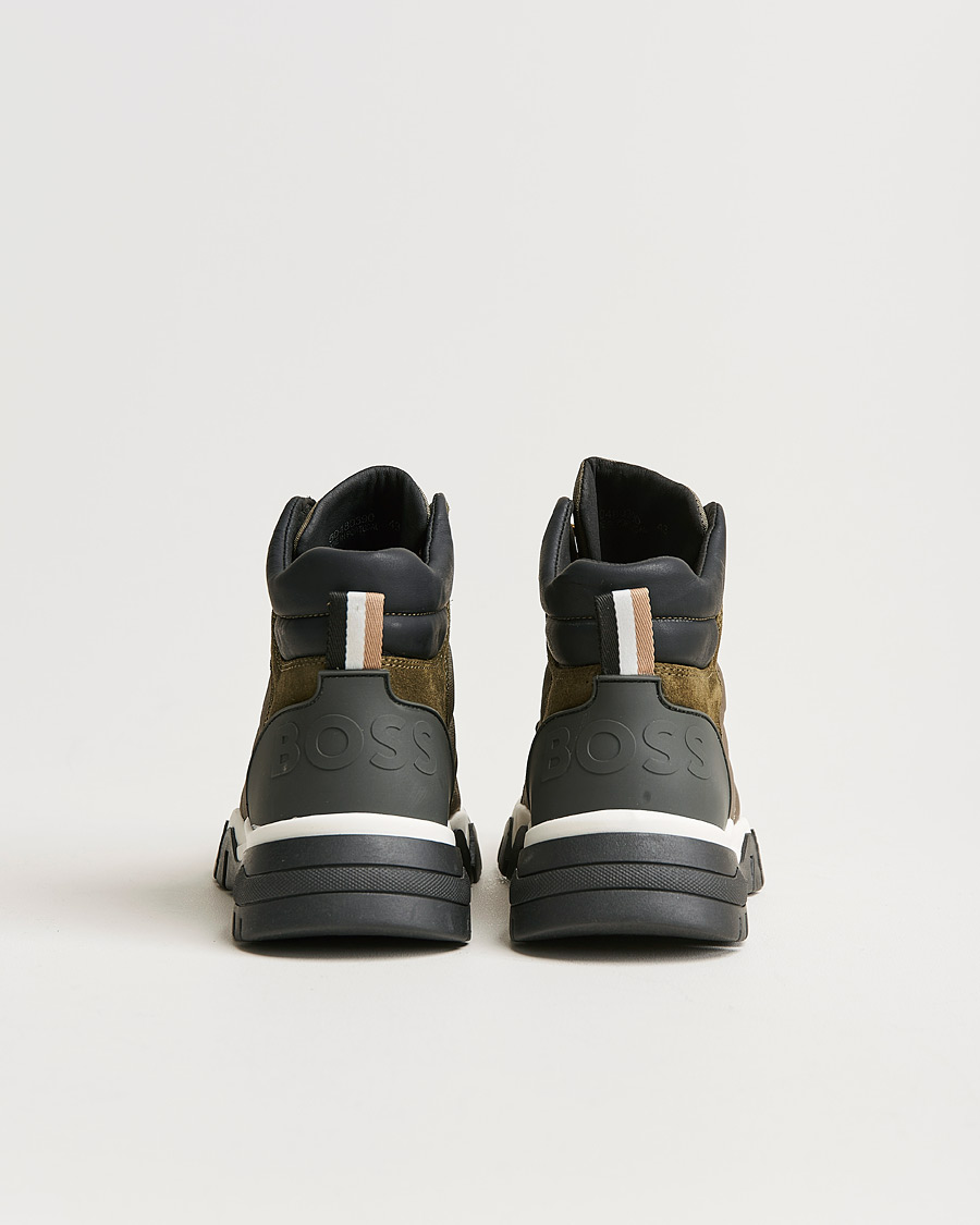 Herre | Chester Hiking Boot Dark Green | BOSS BLACK | Chester Hiking Boot Dark Green