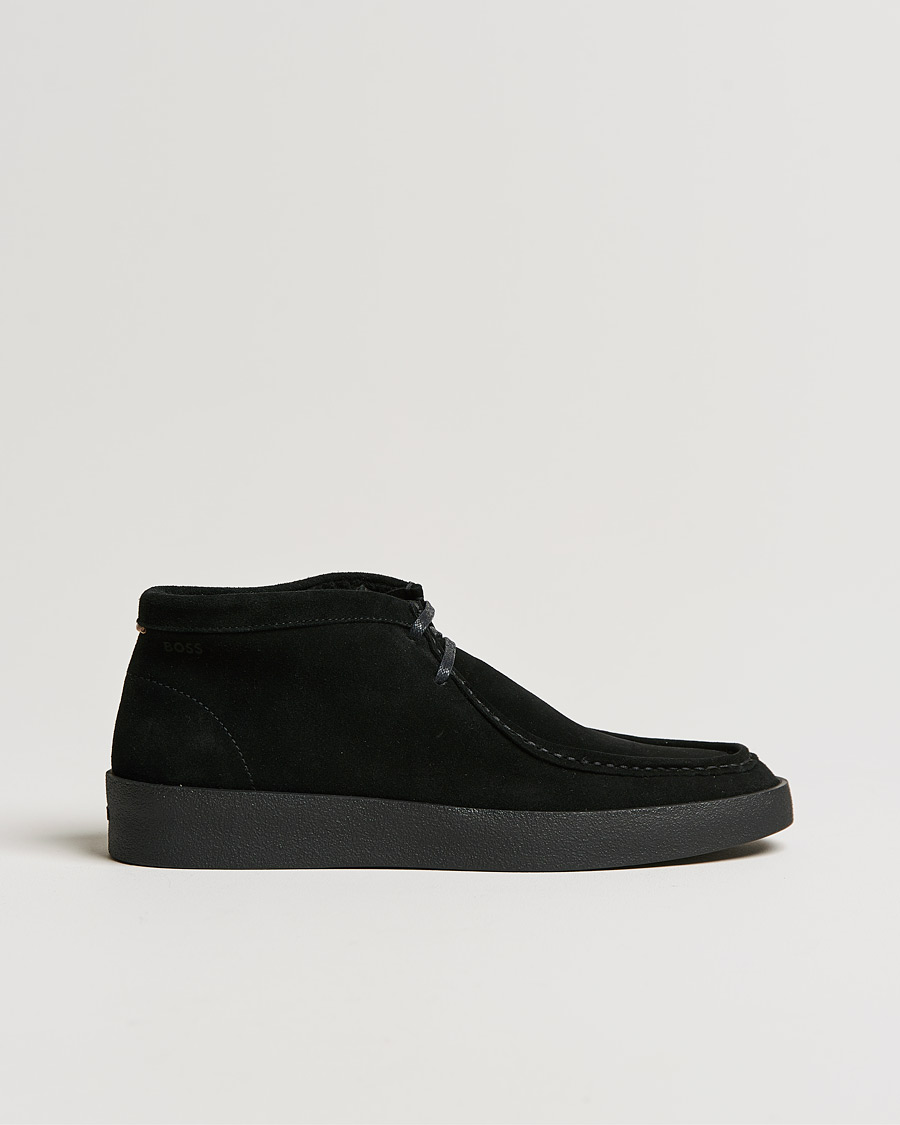 Herre | BOSS Clay Suede Chukka Sneaker Boot Black | BOSS BLACK | BOSS Clay Suede Chukka Sneaker Boot Black