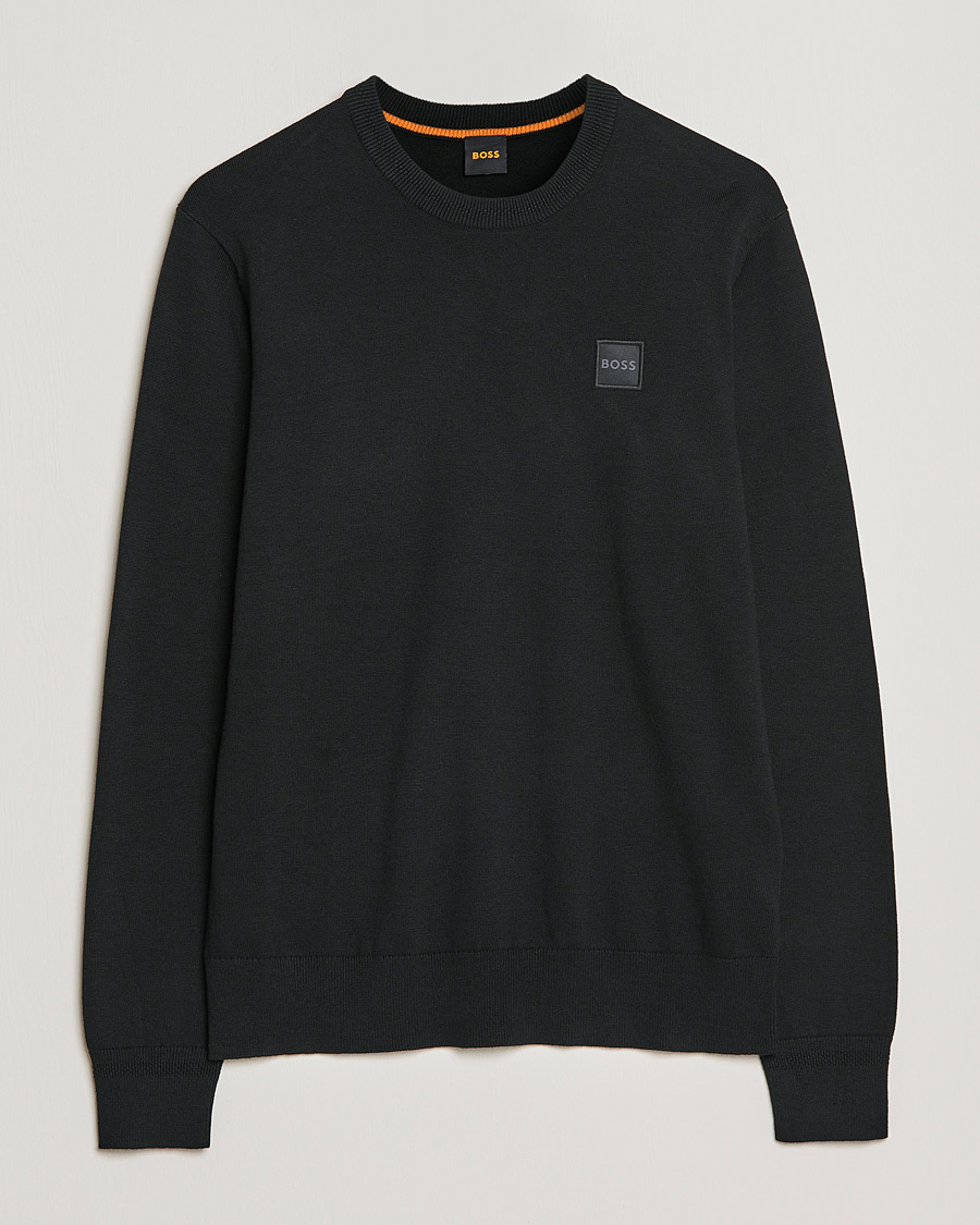 Herre |  | BOSS Casual | Kanovano Knitted Sweater Black