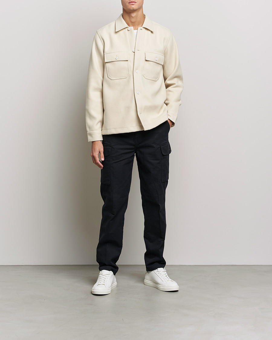 Herre | Skjorter | BOSS ORANGE | Lovvo Pocket Overshirt Open White