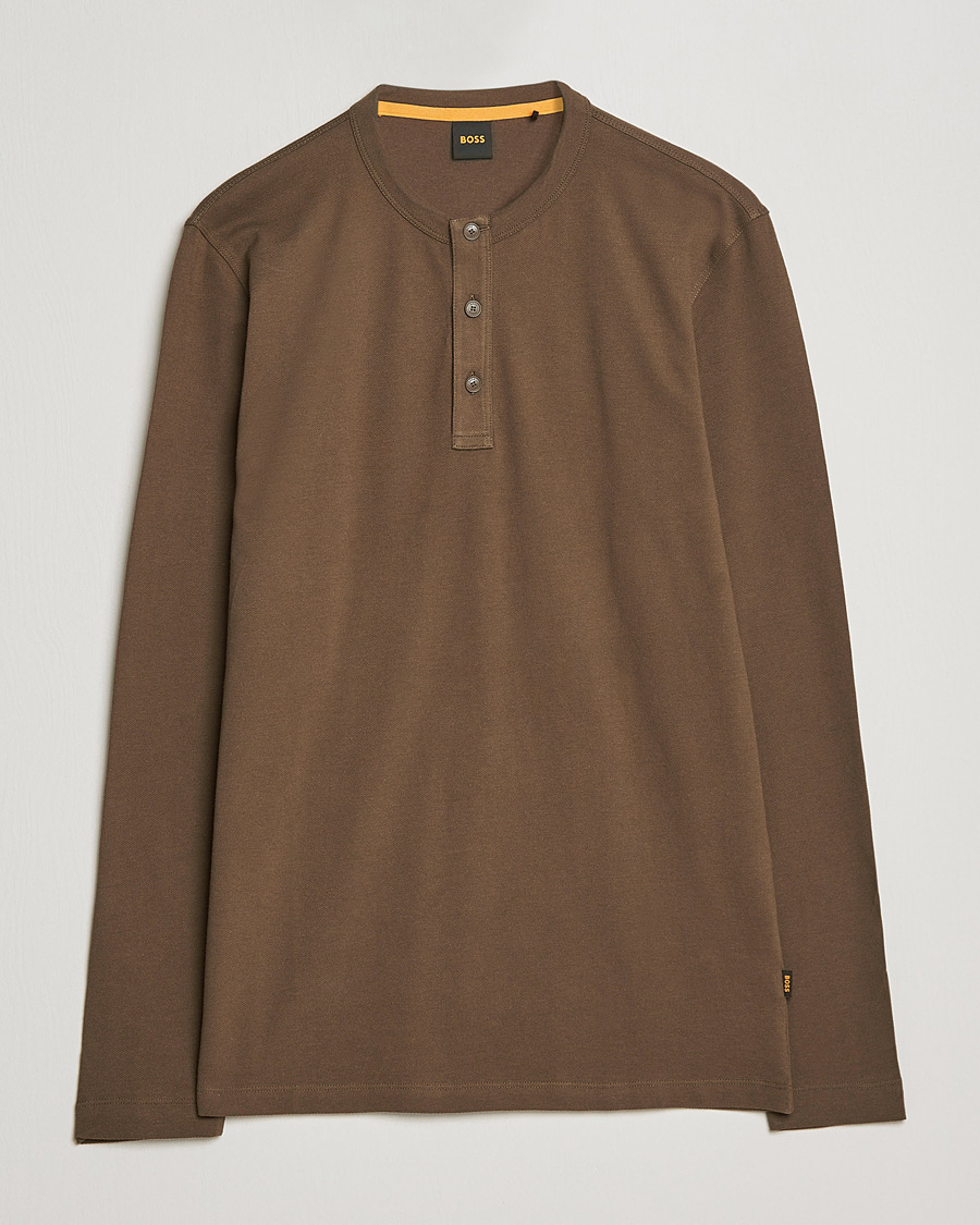 Herre | Gensere | BOSS ORANGE | Teetwill Henley Dark Green