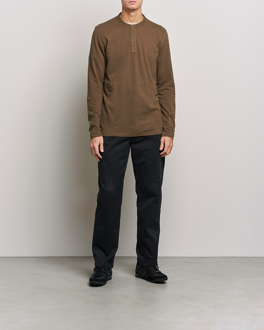Herre | Gensere | BOSS ORANGE | Teetwill Henley Dark Green