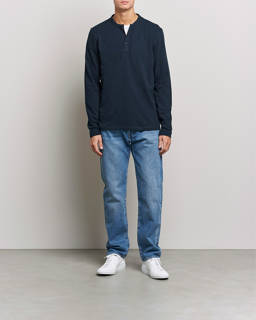 Herre | Gensere | BOSS ORANGE | Teetwill Henley Dark Blue