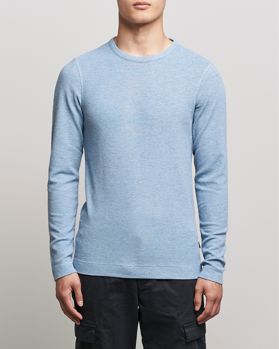 Herre | Pullovers rund hals | BOSS Casual | Tempest Sweater Light Blue
