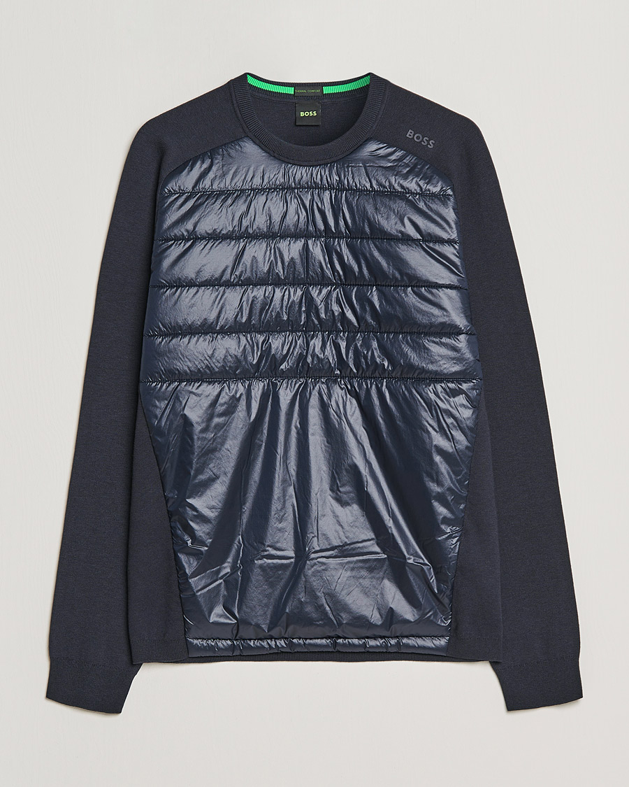 Herre | Gensere | BOSS GREEN | Zarlim Hybrid Sweatshirt Dark Blue