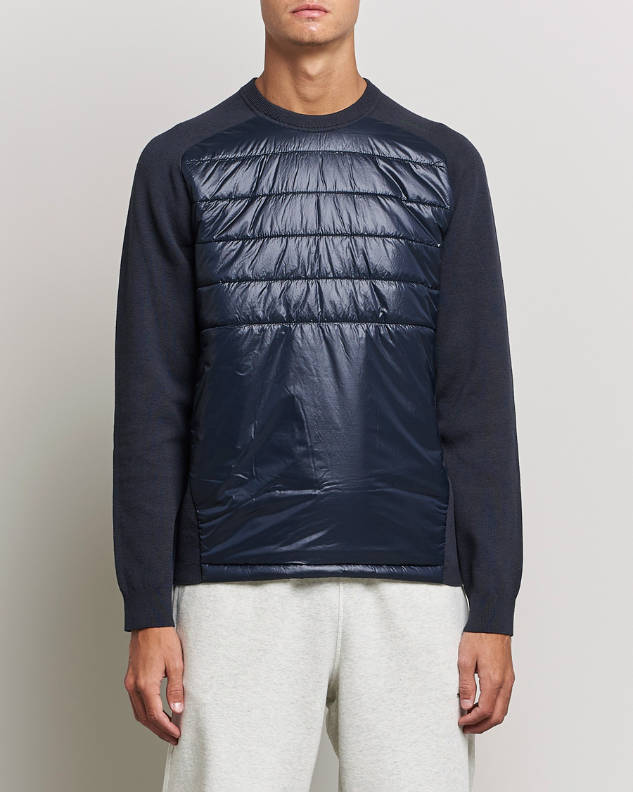 Herre |  | BOSS GREEN | Zarlim Hybrid Sweatshirt Dark Blue