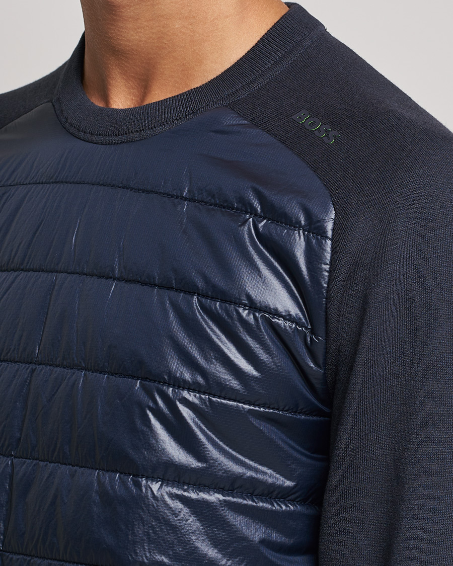 Herre | Gensere | BOSS GREEN | Zarlim Hybrid Sweatshirt Dark Blue