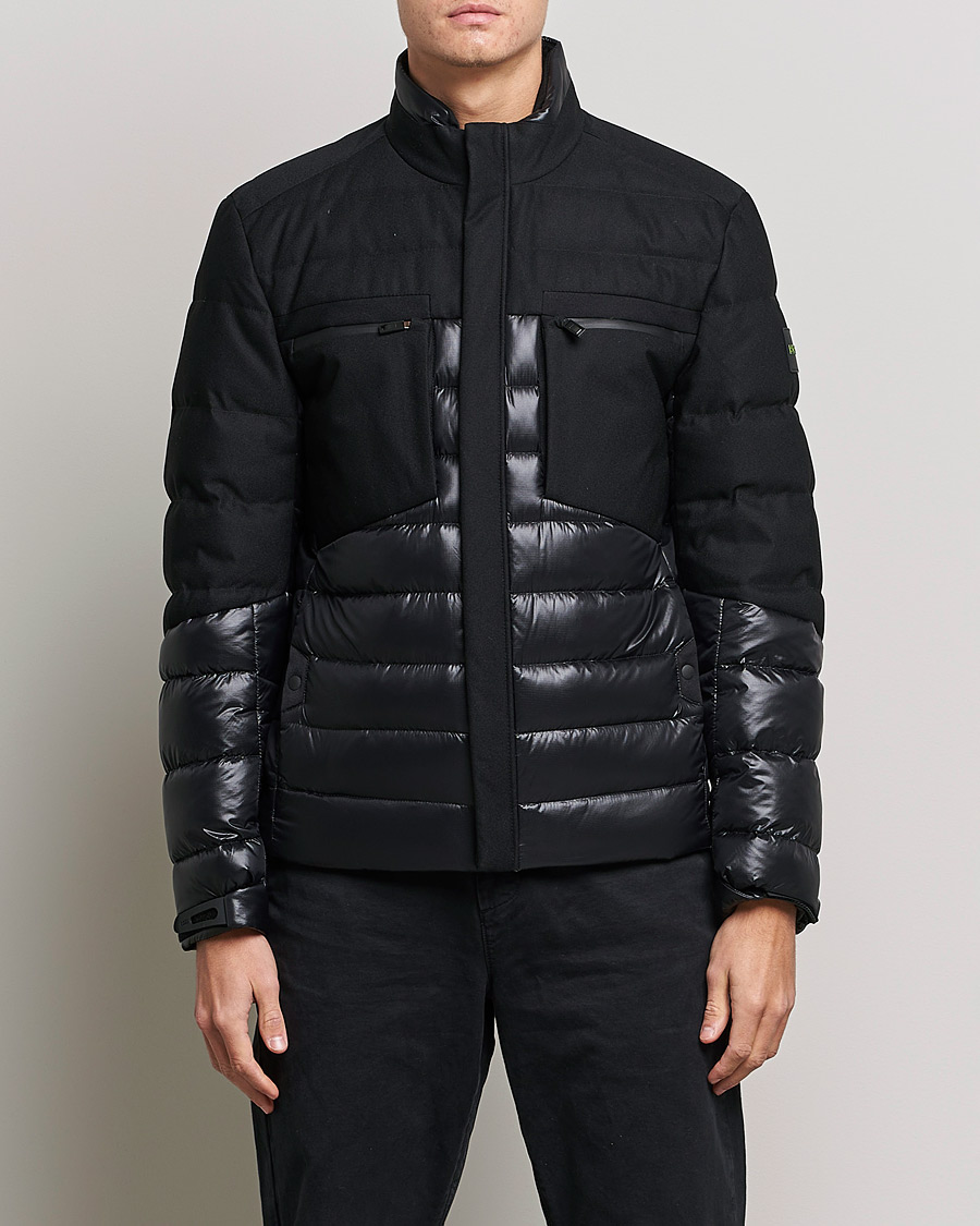 Herre | Jakker | BOSS GREEN | Bergen Semi Glossy Down Jacket Black