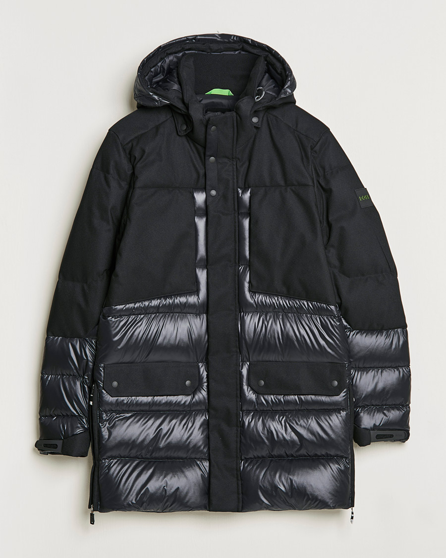 Herre | Jakker | BOSS GREEN | Arviko Semi Glossy Down Parka Black