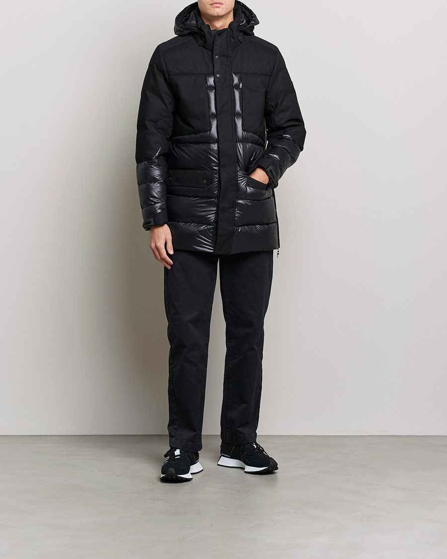 Herre | Jakker | BOSS GREEN | Arviko Semi Glossy Down Parka Black