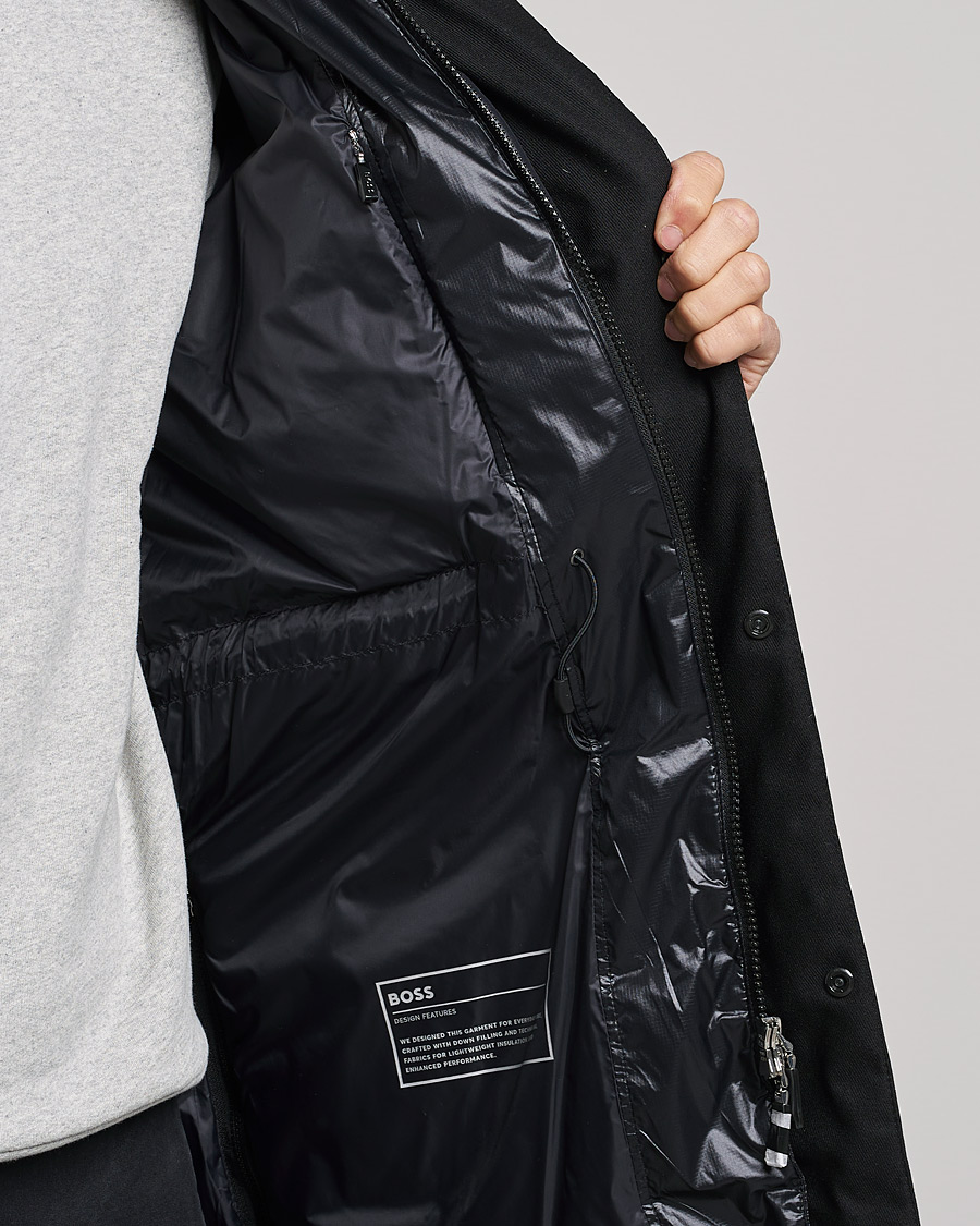 Herre | Jakker | BOSS GREEN | Arviko Semi Glossy Down Parka Black