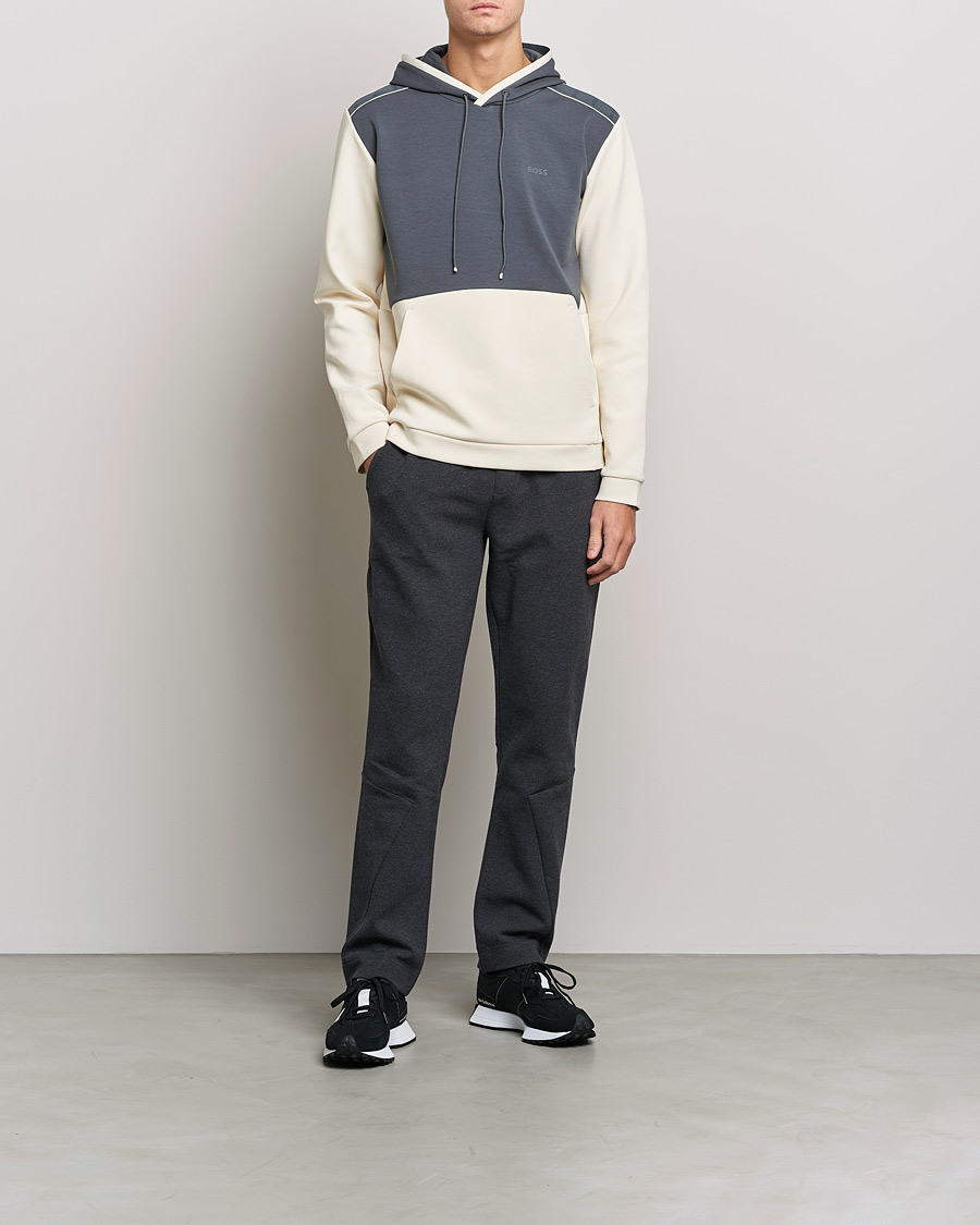Herre | Gensere | BOSS GREEN | Soody Hoodie Open White