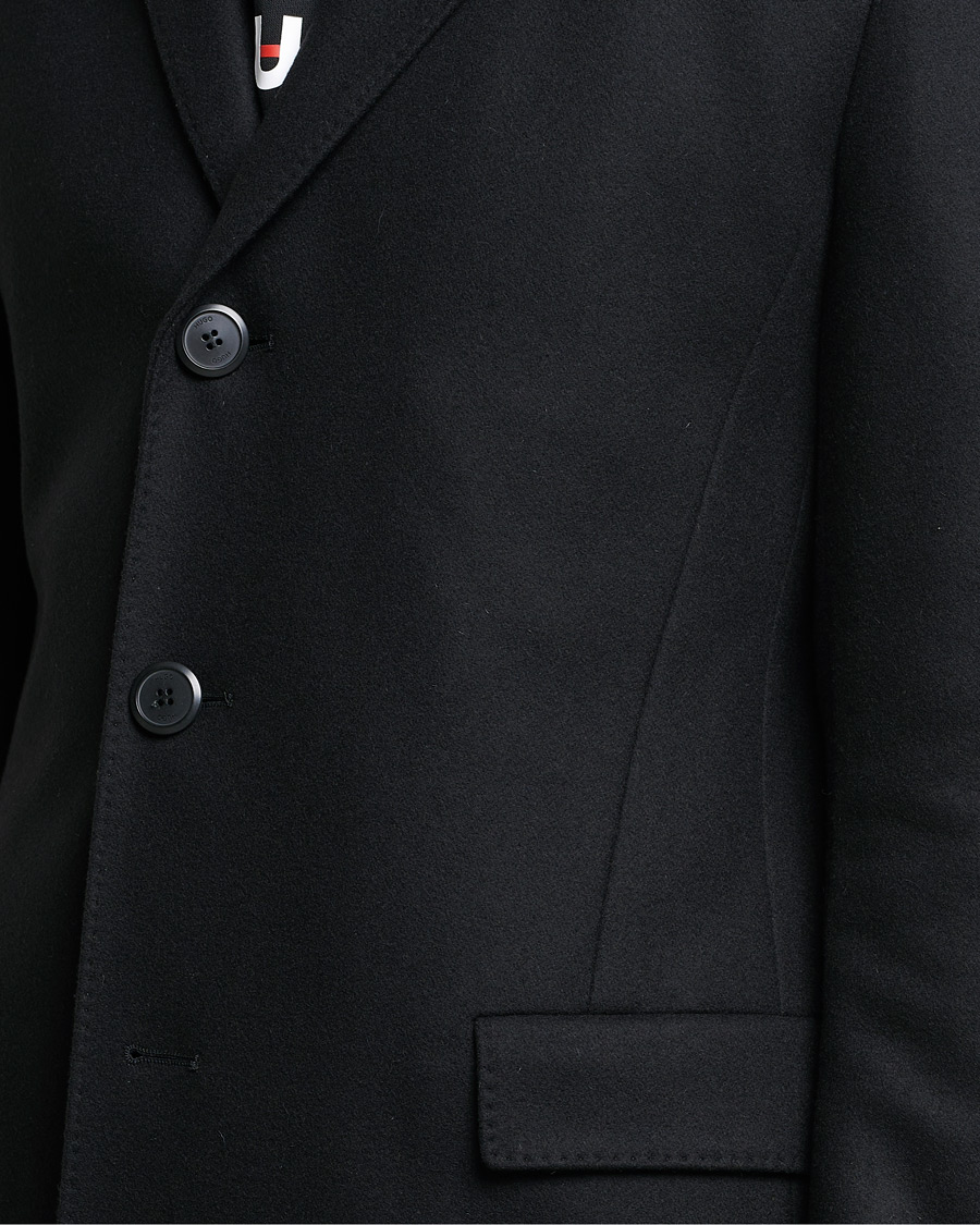 Herre | Jakker | HUGO | Migor Wool Coat Black