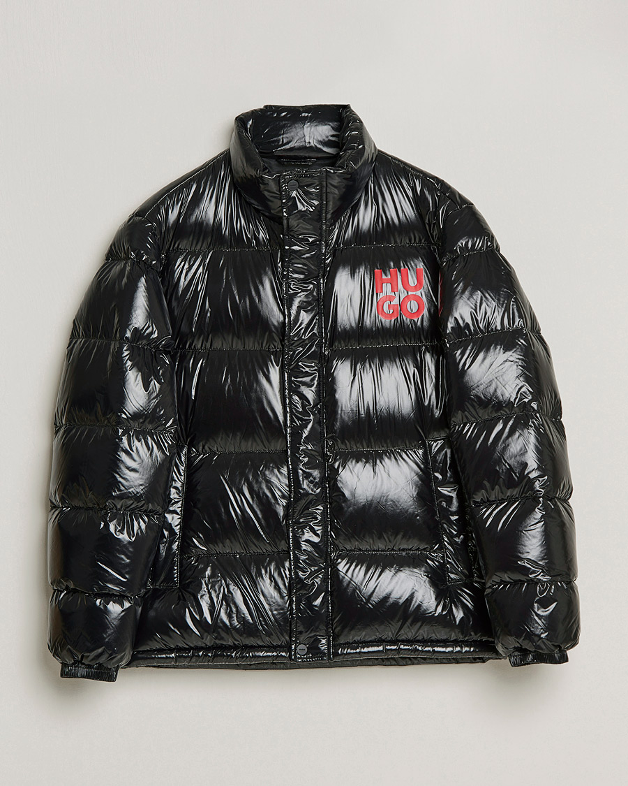 Herre | Jakker | HUGO | Biron Glossy Down Jacket Black